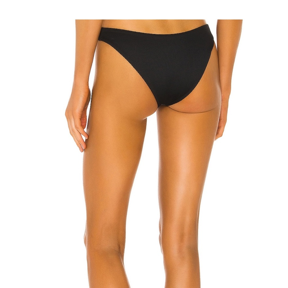 Beach Riot Ribbed Black Bikini Bottom - Picture 2 of 5